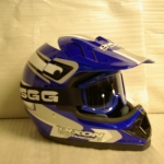 Dixon moto-cross helmet blue FREE goggles
